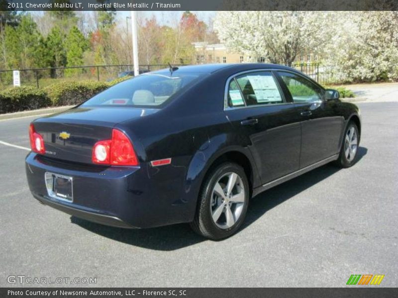 Imperial Blue Metallic / Titanium 2011 Chevrolet Malibu LT