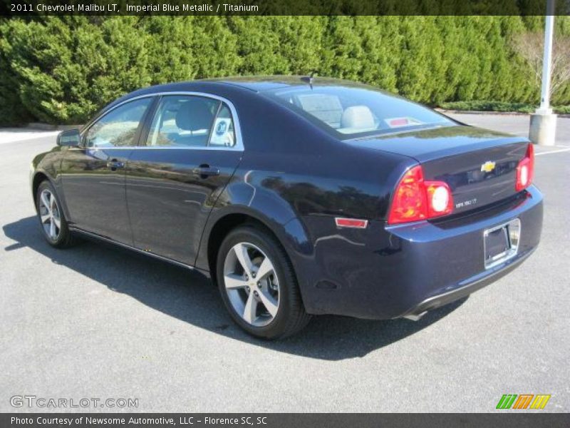 Imperial Blue Metallic / Titanium 2011 Chevrolet Malibu LT