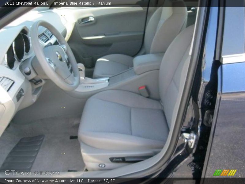 Imperial Blue Metallic / Titanium 2011 Chevrolet Malibu LT