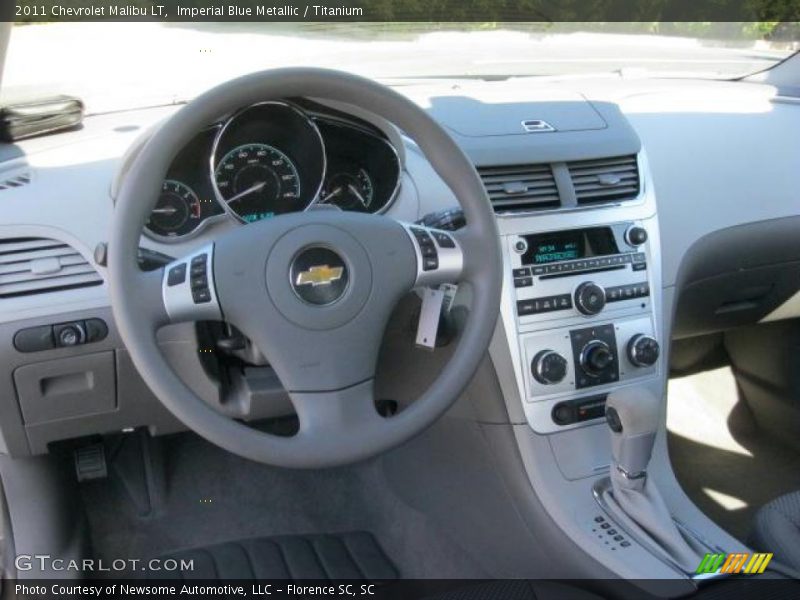 Imperial Blue Metallic / Titanium 2011 Chevrolet Malibu LT