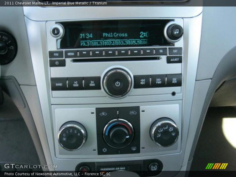 Imperial Blue Metallic / Titanium 2011 Chevrolet Malibu LT