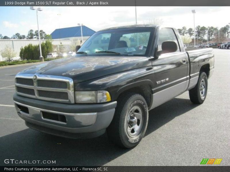 Black / Agate Black 1999 Dodge Ram 1500 SLT Regular Cab