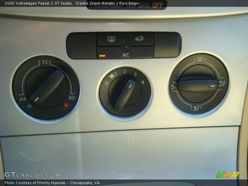 Granite Green Metallic / Pure Beige 2006 Volkswagen Passat 2.0T Sedan