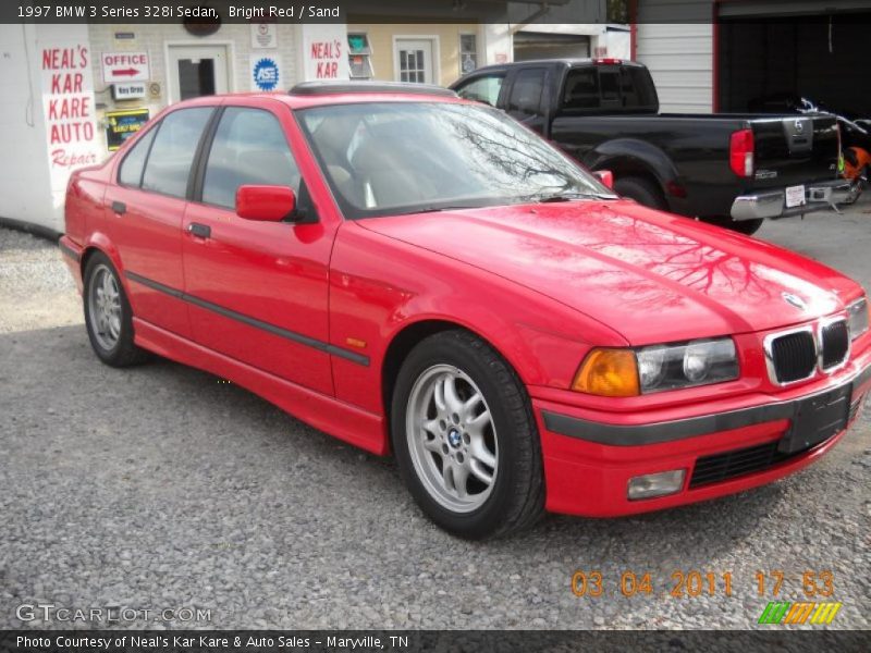 Bright Red / Sand 1997 BMW 3 Series 328i Sedan