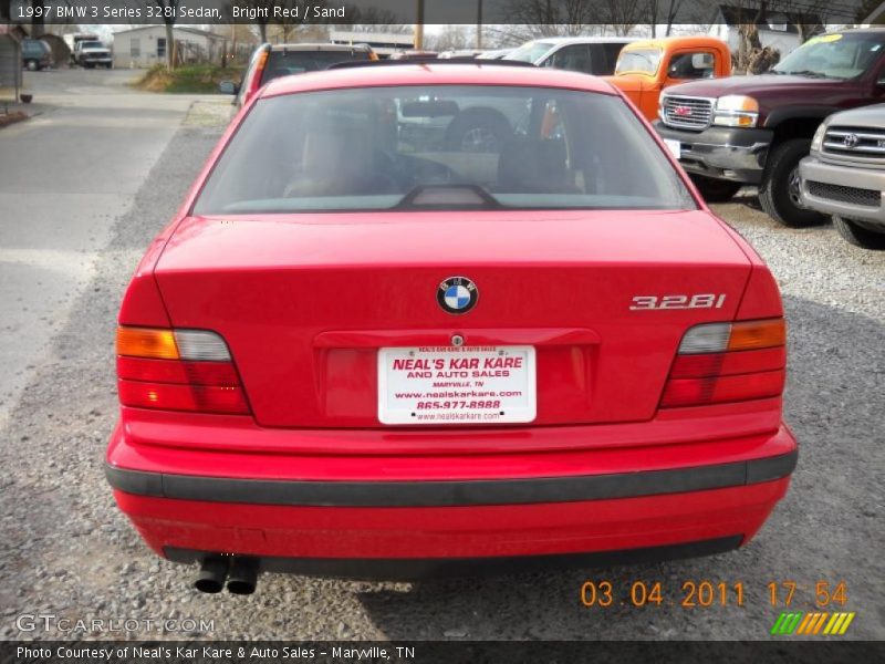 Bright Red / Sand 1997 BMW 3 Series 328i Sedan