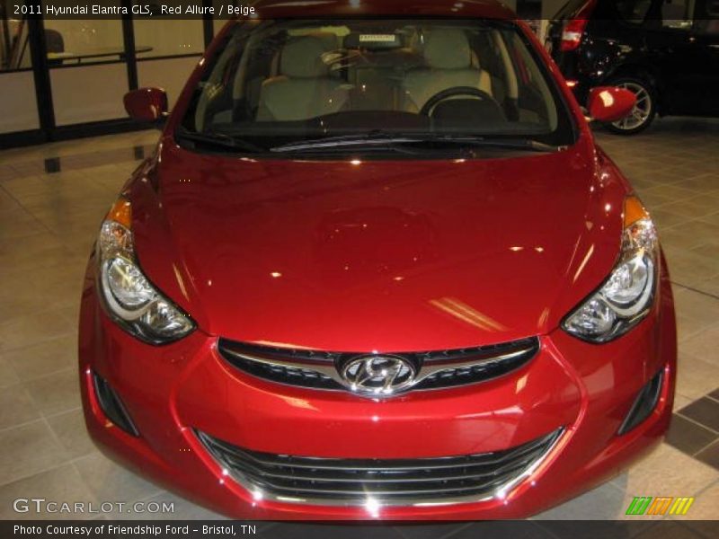 Red Allure / Beige 2011 Hyundai Elantra GLS
