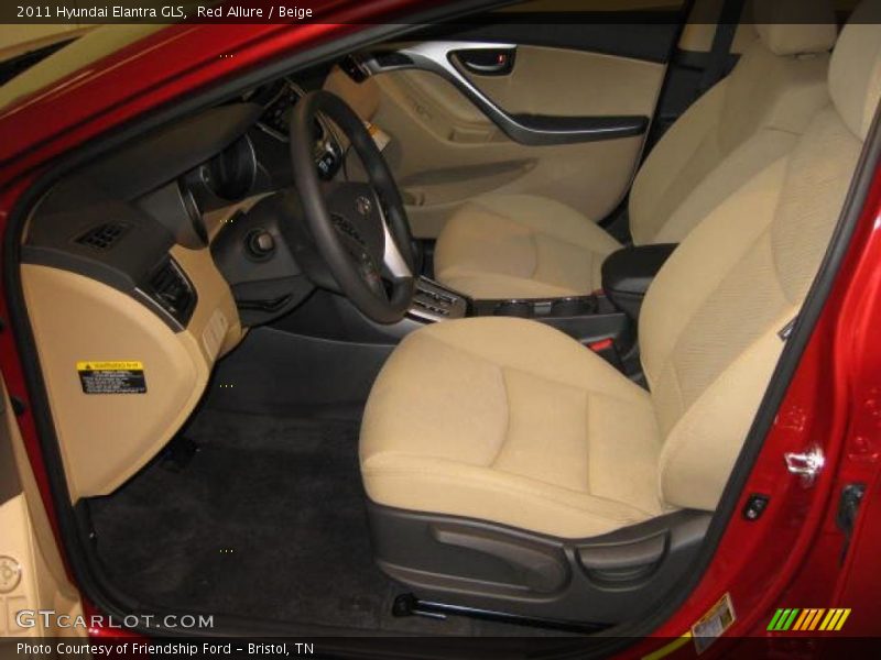 Red Allure / Beige 2011 Hyundai Elantra GLS