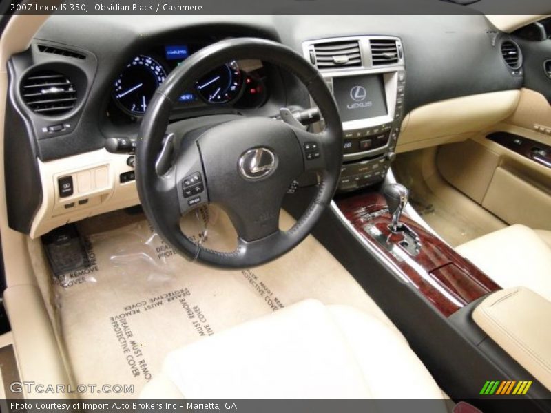 Obsidian Black / Cashmere 2007 Lexus IS 350