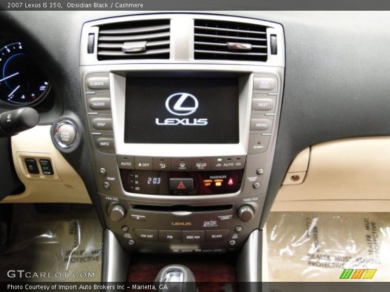 Obsidian Black / Cashmere 2007 Lexus IS 350