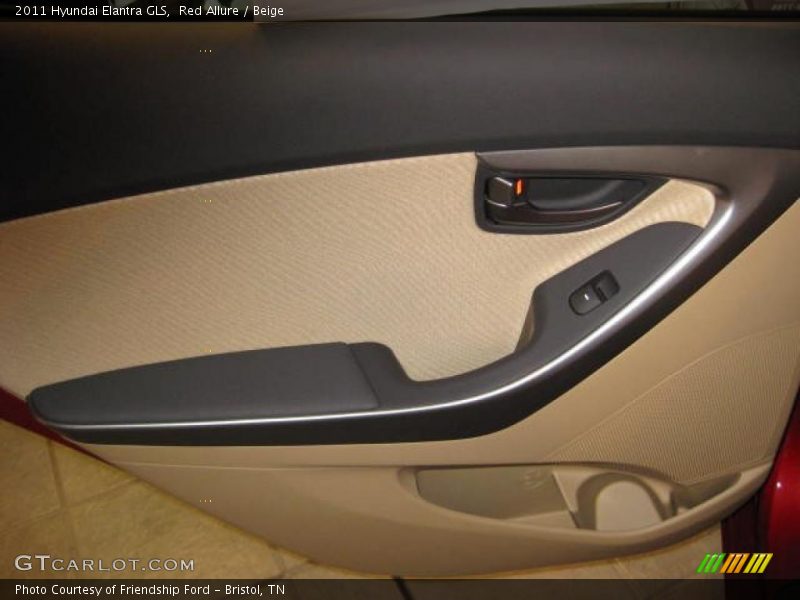 Red Allure / Beige 2011 Hyundai Elantra GLS