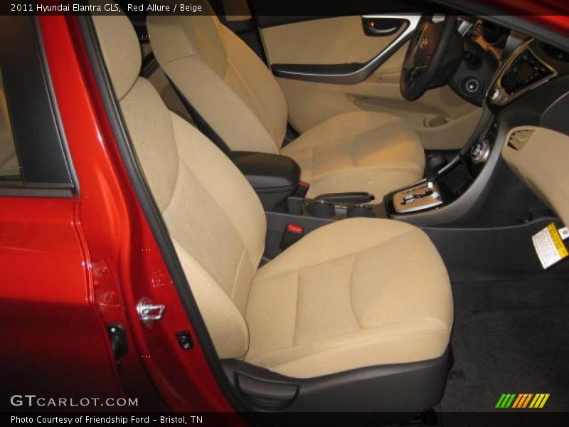 Red Allure / Beige 2011 Hyundai Elantra GLS