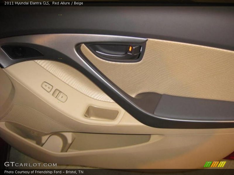 Red Allure / Beige 2011 Hyundai Elantra GLS