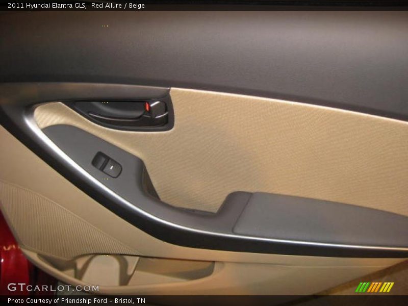Red Allure / Beige 2011 Hyundai Elantra GLS