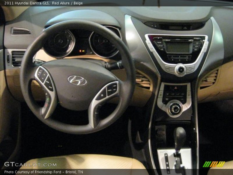 Red Allure / Beige 2011 Hyundai Elantra GLS