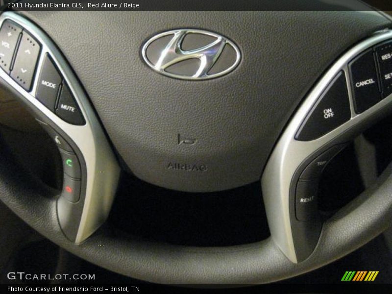 Red Allure / Beige 2011 Hyundai Elantra GLS