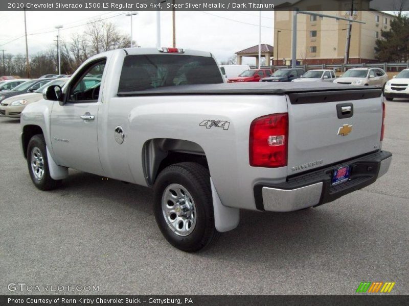 Sheer Silver Metallic / Dark Titanium 2010 Chevrolet Silverado 1500 LS Regular Cab 4x4