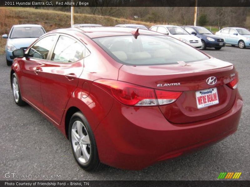 Red Allure / Beige 2011 Hyundai Elantra GLS