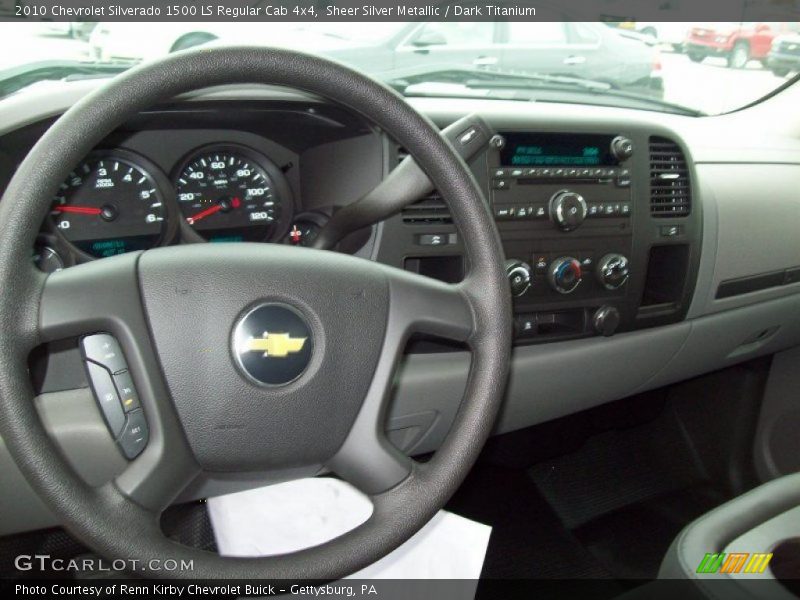 Sheer Silver Metallic / Dark Titanium 2010 Chevrolet Silverado 1500 LS Regular Cab 4x4