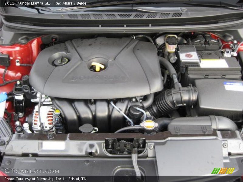 Red Allure / Beige 2011 Hyundai Elantra GLS