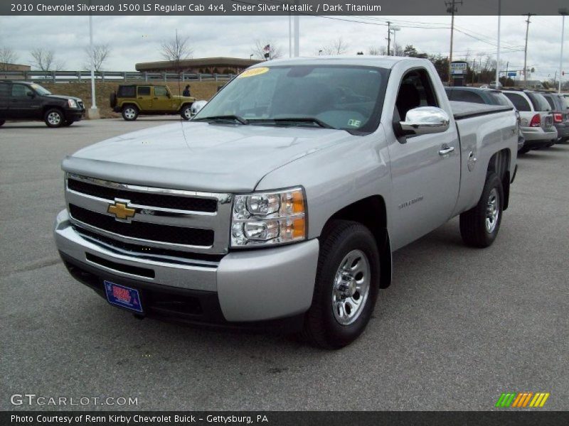 Front 3/4 View of 2010 Silverado 1500 LS Regular Cab 4x4