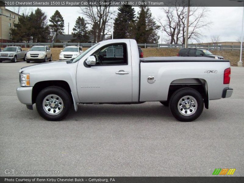  2010 Silverado 1500 LS Regular Cab 4x4 Sheer Silver Metallic
