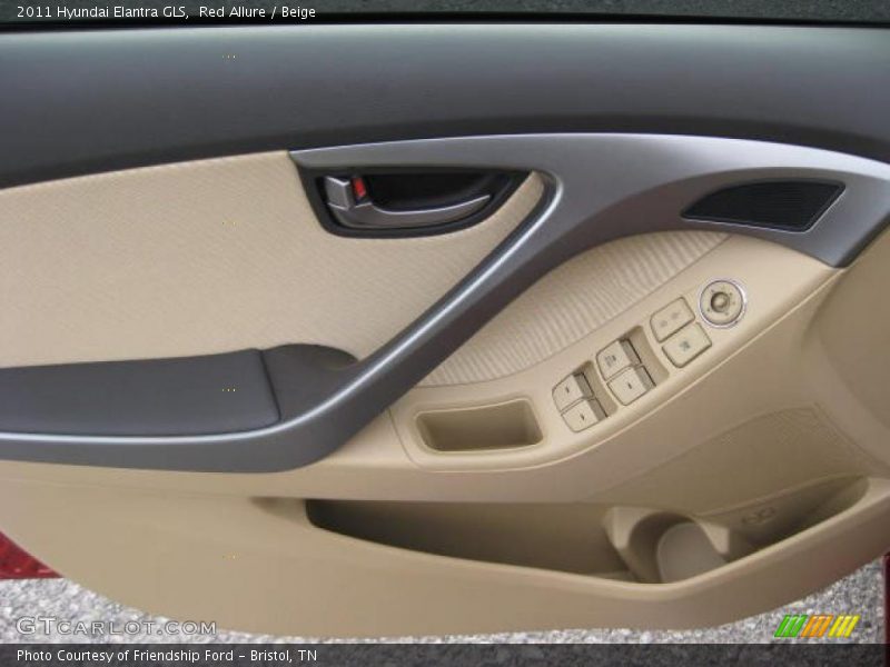 Red Allure / Beige 2011 Hyundai Elantra GLS