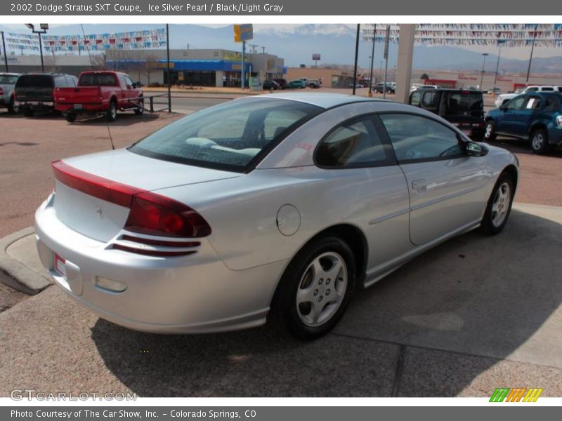 Ice Silver Pearl / Black/Light Gray 2002 Dodge Stratus SXT Coupe