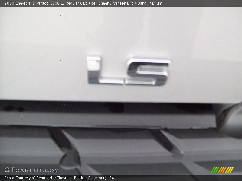 Sheer Silver Metallic / Dark Titanium 2010 Chevrolet Silverado 1500 LS Regular Cab 4x4