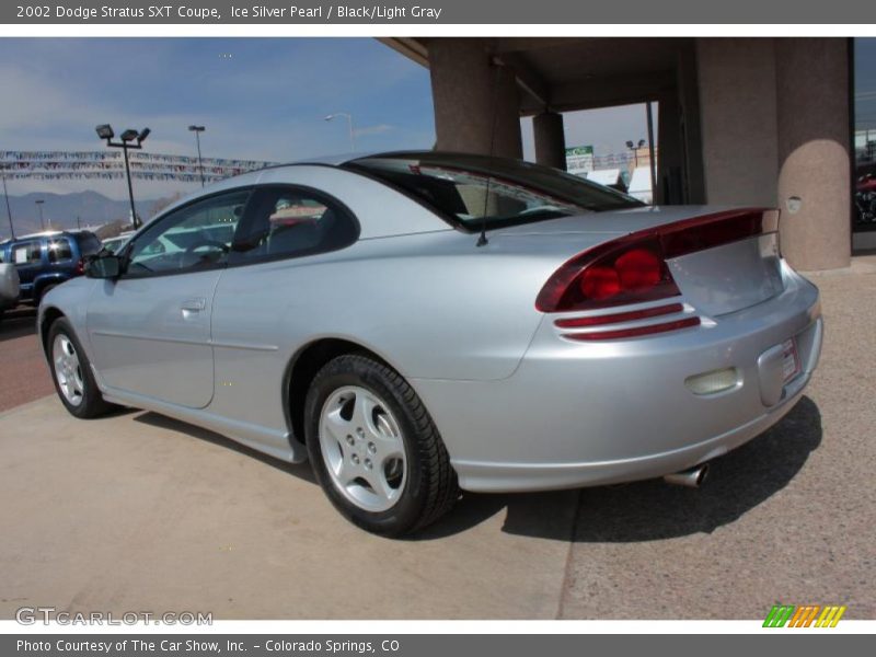 Ice Silver Pearl / Black/Light Gray 2002 Dodge Stratus SXT Coupe