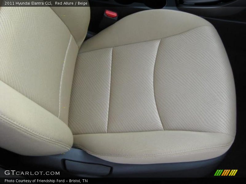Red Allure / Beige 2011 Hyundai Elantra GLS