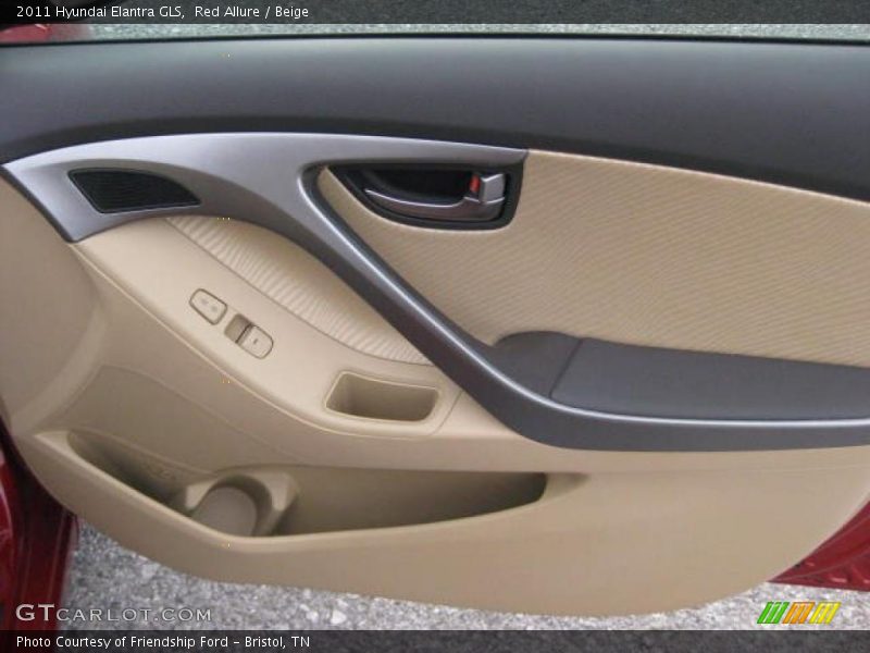 Red Allure / Beige 2011 Hyundai Elantra GLS