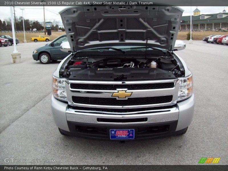Sheer Silver Metallic / Dark Titanium 2010 Chevrolet Silverado 1500 LS Regular Cab 4x4