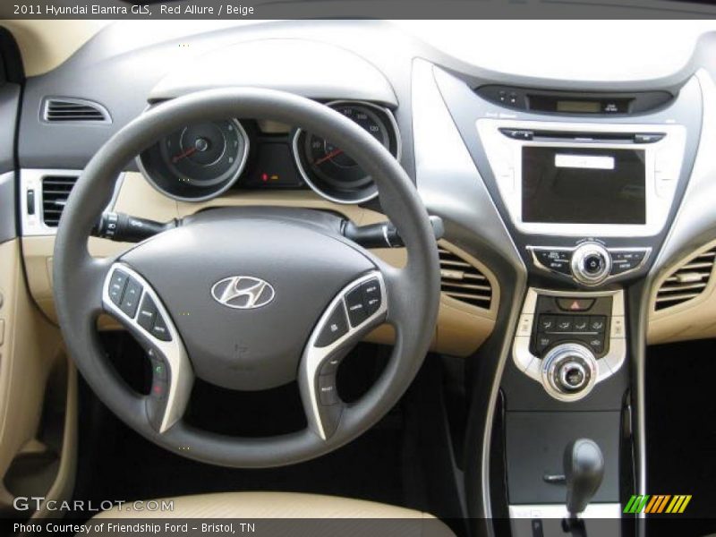 Red Allure / Beige 2011 Hyundai Elantra GLS