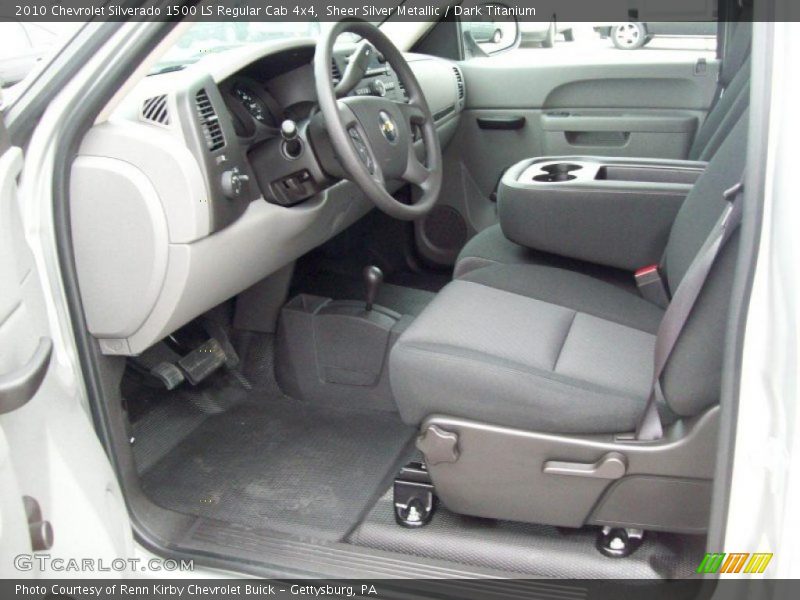 Sheer Silver Metallic / Dark Titanium 2010 Chevrolet Silverado 1500 LS Regular Cab 4x4