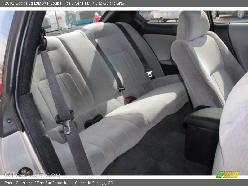 Ice Silver Pearl / Black/Light Gray 2002 Dodge Stratus SXT Coupe