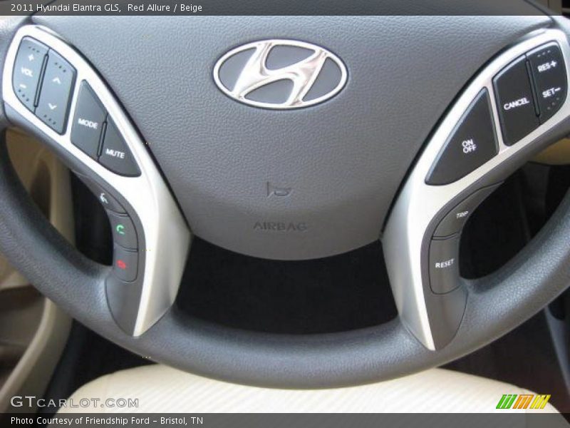 Red Allure / Beige 2011 Hyundai Elantra GLS