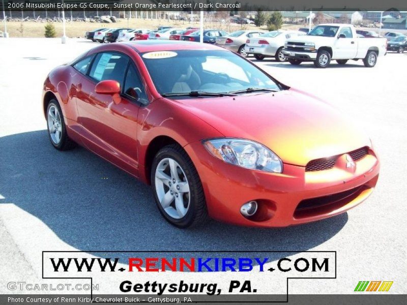 Sunset Orange Pearlescent / Dark Charcoal 2006 Mitsubishi Eclipse GS Coupe