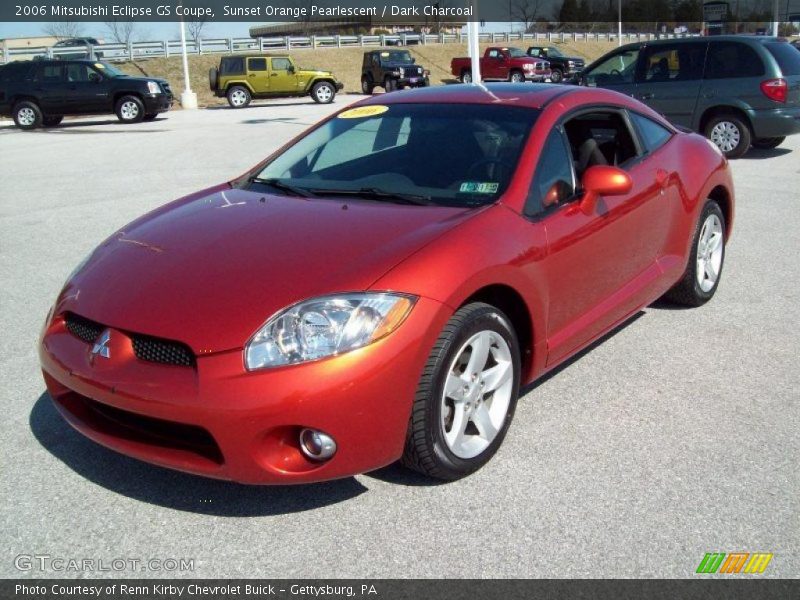 Sunset Orange Pearlescent / Dark Charcoal 2006 Mitsubishi Eclipse GS Coupe