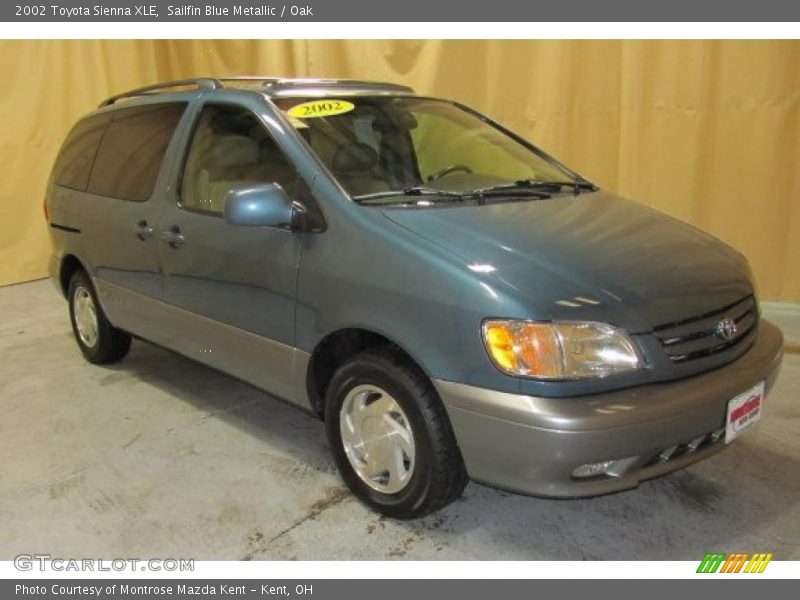 Sailfin Blue Metallic / Oak 2002 Toyota Sienna XLE