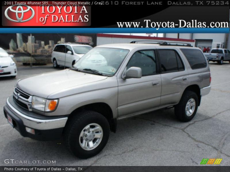 Thunder Cloud Metallic / Gray 2001 Toyota 4Runner SR5
