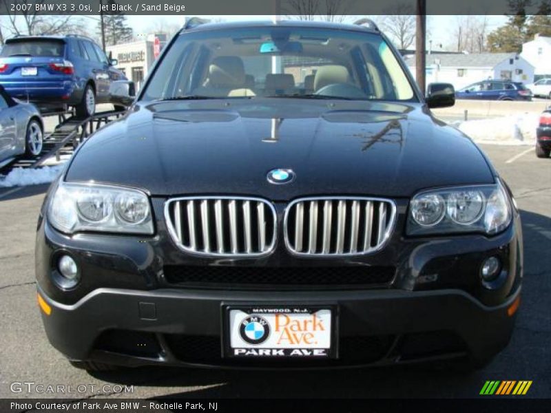 Jet Black / Sand Beige 2007 BMW X3 3.0si