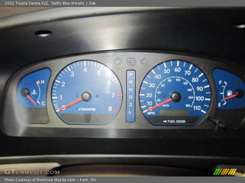 Sailfin Blue Metallic / Oak 2002 Toyota Sienna XLE