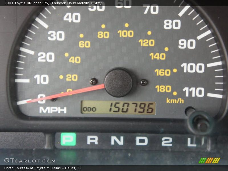 Thunder Cloud Metallic / Gray 2001 Toyota 4Runner SR5