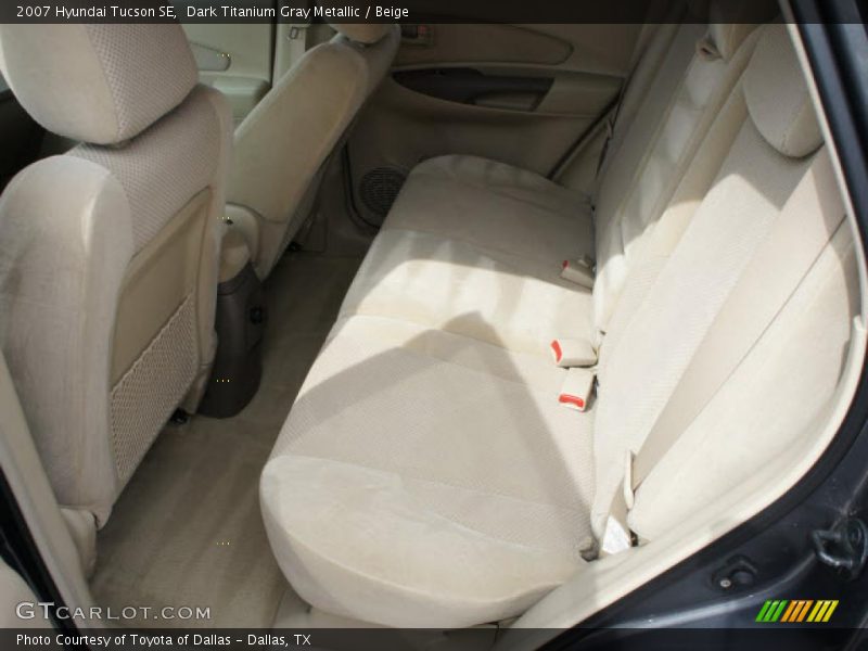 Dark Titanium Gray Metallic / Beige 2007 Hyundai Tucson SE