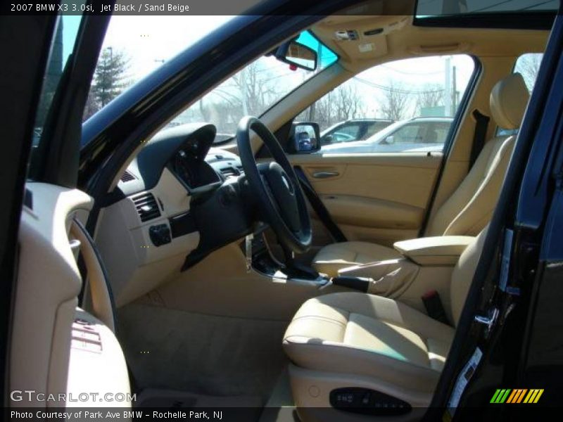 Jet Black / Sand Beige 2007 BMW X3 3.0si