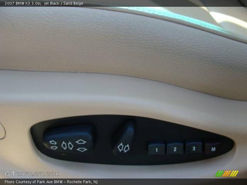 Jet Black / Sand Beige 2007 BMW X3 3.0si
