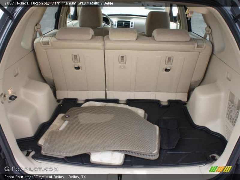 Dark Titanium Gray Metallic / Beige 2007 Hyundai Tucson SE