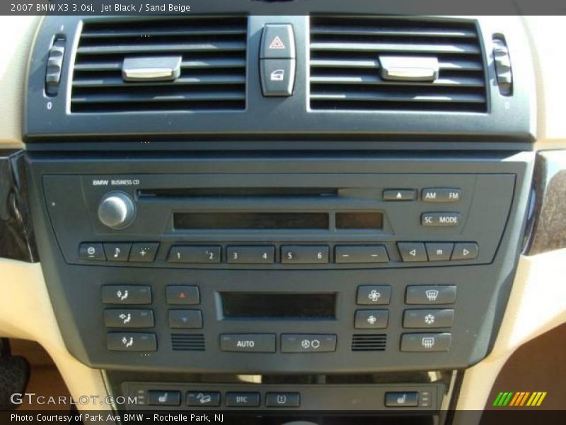 Jet Black / Sand Beige 2007 BMW X3 3.0si