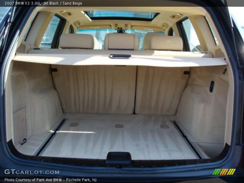Jet Black / Sand Beige 2007 BMW X3 3.0si
