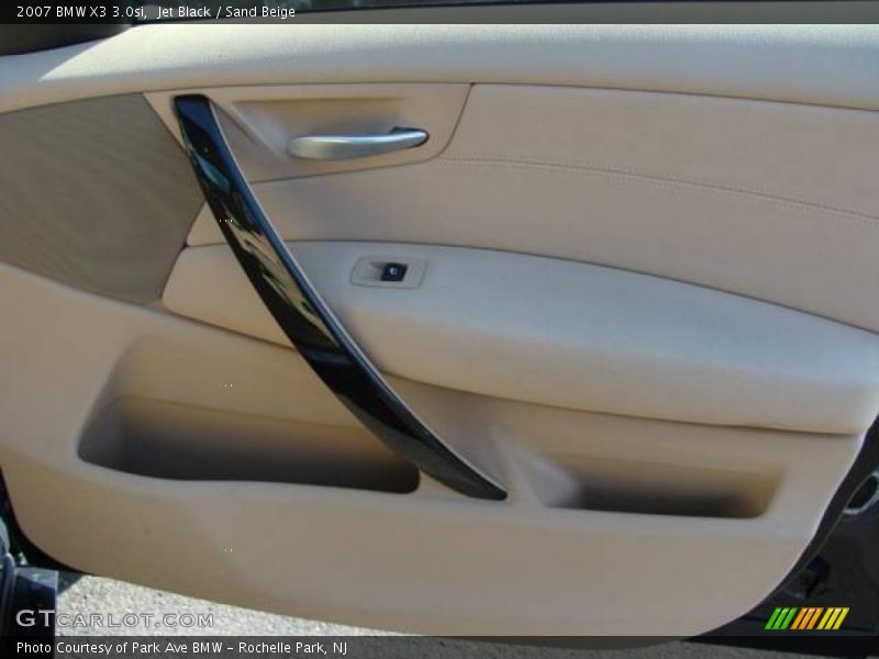 Jet Black / Sand Beige 2007 BMW X3 3.0si